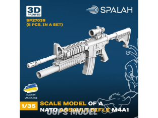 Spalah armement SP27035 Fusil d'assaut OTAN M4A1 5 pièces 1/35
