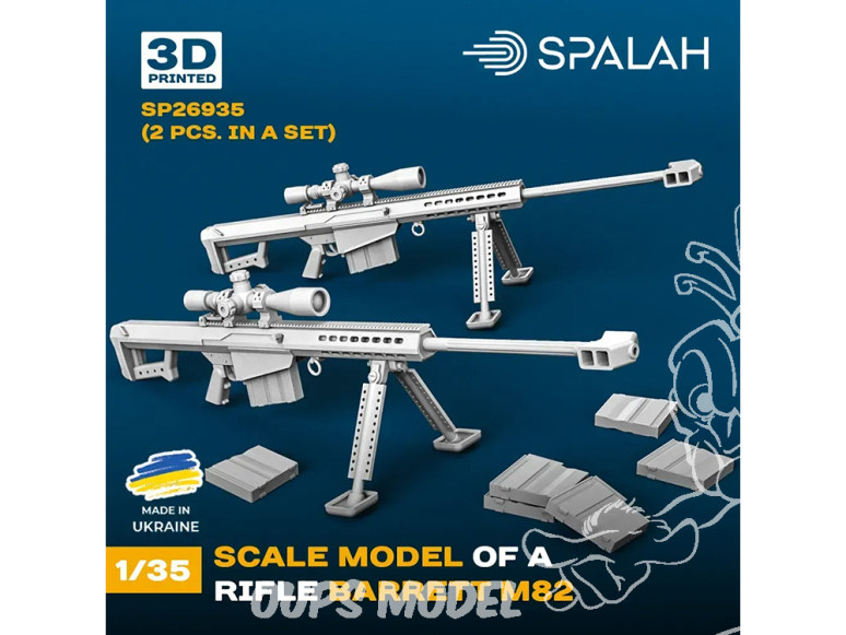 Spalah kit figurine SP26935 Fusil Barrett M82 2 pièces 1/35
