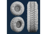 Spalah SP26535 Roues GOODYEAR WRANGLER pour camions militaires HMMWV avec 124 boulons 5P 1/35