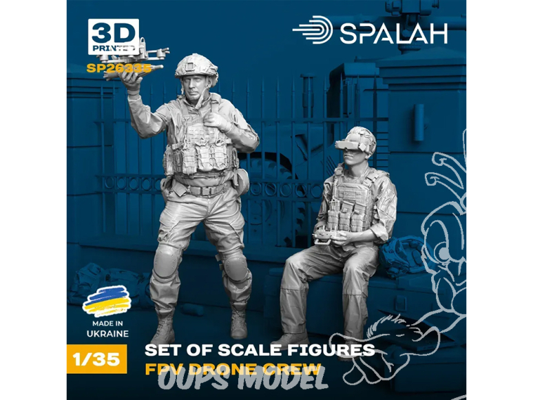 Spalah kit figurine SP26335 Equipage de drone FPV 1/35