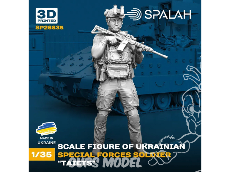 Spalah kit figurine SP26835 Taiets, soldat des forces spéciales ukrainiennes 1/35