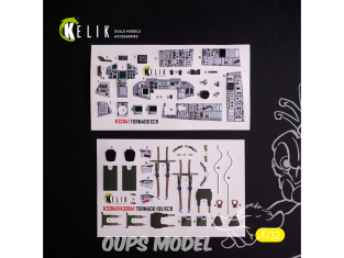 Kelik Decals 3D K32041 Tornado ECR Décalcomanies 3D intérieurs pour kit Italeri 1/32
