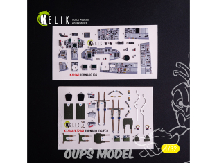 Kelik Decals 3D K32040 Tornado IDS décalcomanies 3D intérieures pour kit Italeri 1/32