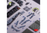 Kelik K48132 A-10A décalcomanies 3D intérieures pour maquette Tamiya 1/48