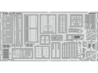 EDUARD photodecoupe avion 48898 Extérieur F/A-18C Kinetic 1/48