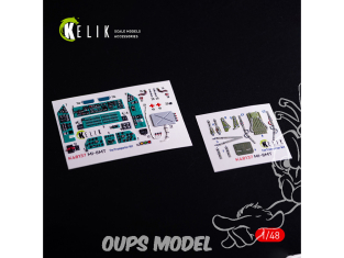 Kelik K48137 Mi-8MT décalcomanies 3D intérieures pour maquette Trumpeter 1/48