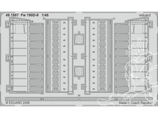 EDUARD photodecoupe avion 491587 Amélioration Focke Wul Fw 190D-9 Mini Art 1/48
