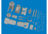 Eduard kit d'amelioration brassin Print 672455 Moteur Messerschmitt Bf 109K-4 Eduard 1/72