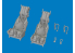 Eduard kit d'amelioration brassin Print 672456 Sièges éjectable F-14D Tamiya 1/72
