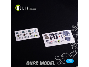 Kelik Decals 3D K72068 RF-4B décalcomanies 3D intérieures pour maquette Hasegawa 1/72