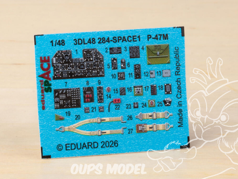 Eduard Space décalques 3D 3DL48284 P-47M Tamiya 1/48