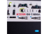 Kelik Decals 3D K72205 OH-1 NINJA décalcomanies 3D intérieures pour Aoshima 1/72