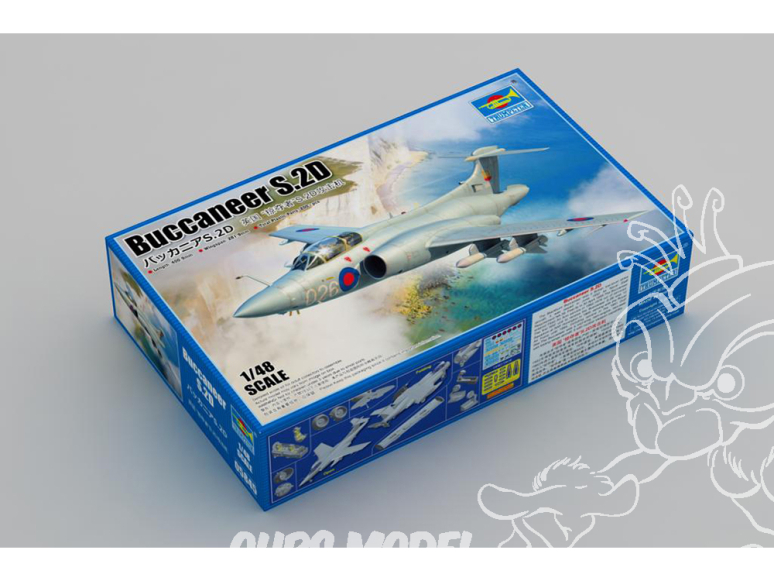 TRUMPETER maquette avion 05845 Buccaneer S.2D 1/48