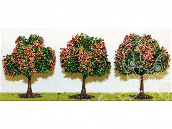 Fr Décor 8151 Arbres 3 Fruitiers assortis 6cm