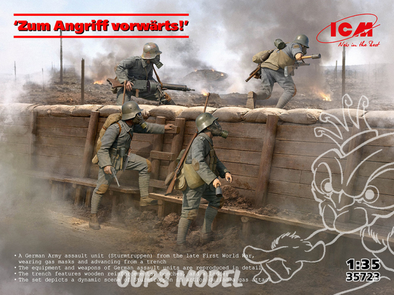 Icm maquette figurine 35723 Attaquez en avant ! 1/35