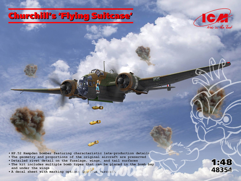 Icm maquette avion 48354 La valise volante de Churchill 1/48
