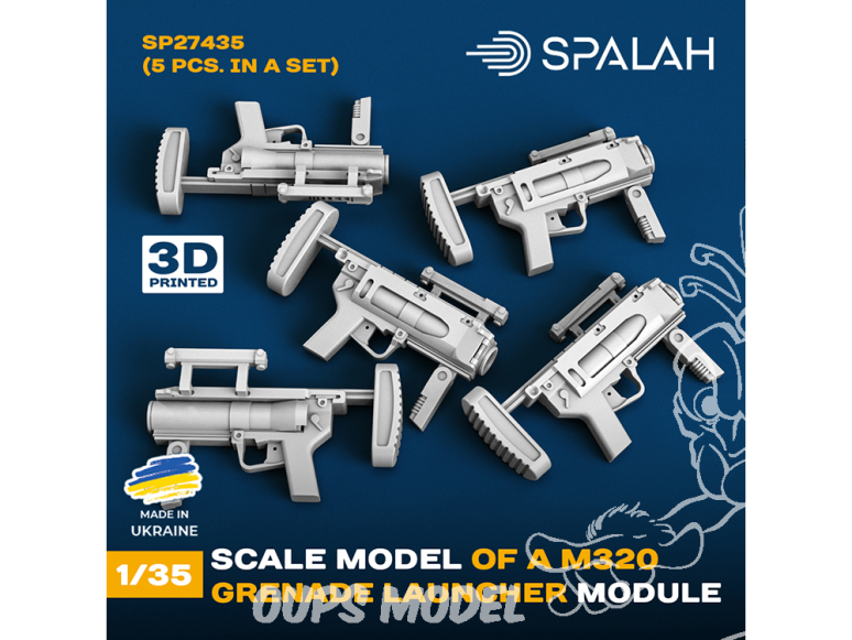 Spalah armement SP27435 Modules de lance-grenades M320, 5 pièces 1/35