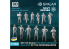 Spalah figurines SP00153 Marins de la Kriegsmarine allemande 48 pièces 1/35