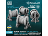Spalah Accastillage SP00853 Enrouleurs de câbles Kriegsmarine pour Bismarck, Scharnhorst, Gneisenau, Tirpitz 15 pièces 1/350