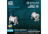 Spalah figurines SP00853 Enrouleurs de câbles Kriegsmarine pour Bismarck, Scharnhorst, Gneisenau, Tirpitz 15 pièces 1/35