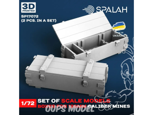 Spalah armement SP17672 Caisses contenant des grenades F1 2 psc et 10 grenades 1/72