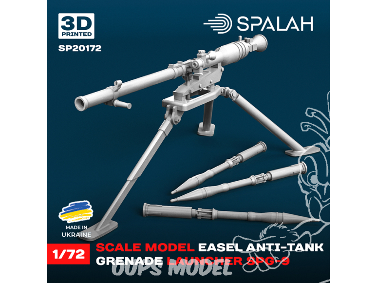 Spalah armement SP20172 Lance-grenades antichar Easel SPG-9 1/72