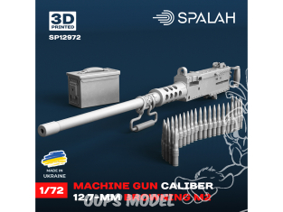 Spalah armement SP12972 Mitrailleuse Browning M2 de 12,7 mm 1/72