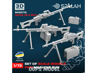 Spalah armement SP20772 Mitrailleuse PKM 3 pièces 1/72