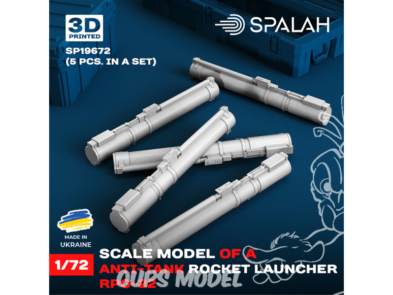 Spalah armement SP19972 Une boîte contenant des projectiles de 122 mm 1/72