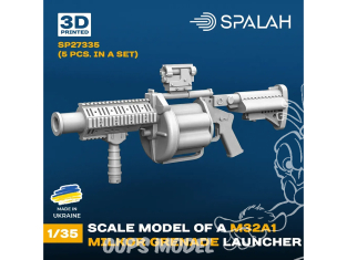 Spalah armement SP27335 Lance-grenades Milkor M32A1, lot de 5 1/72
