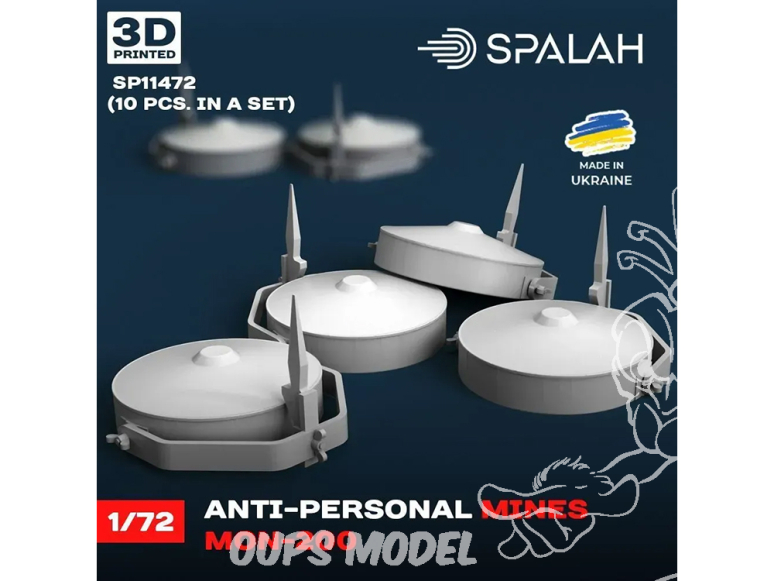Spalah armement SP11472 Anti-personnel mines MON-200" 10 pcs. 1/72