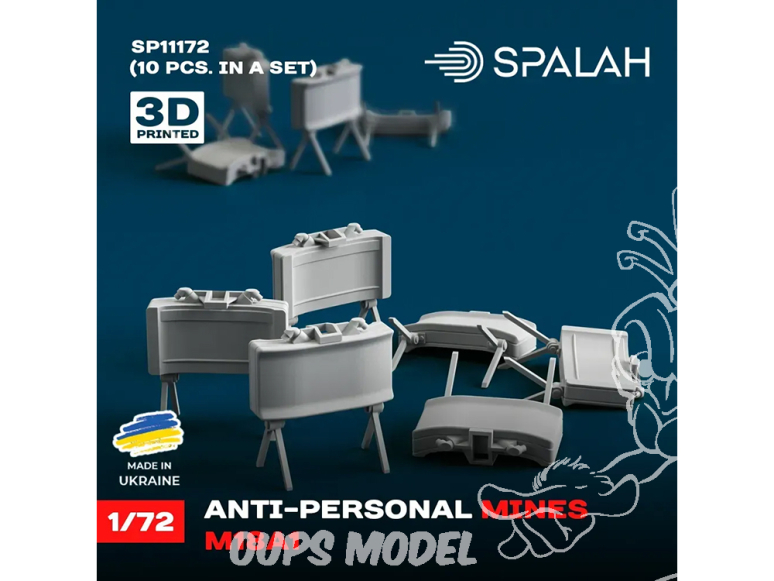 Spalah armement SP11172 Mines antipersonnel M18A1 10 pcs. 1/72