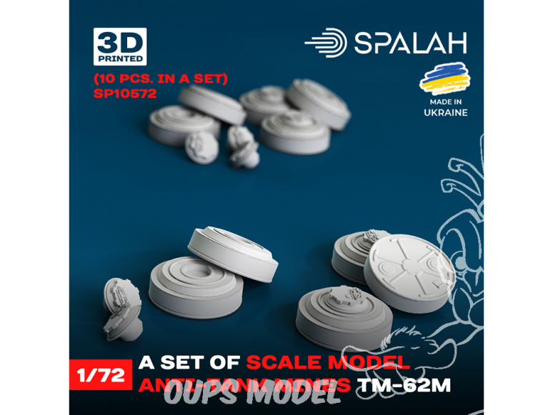 Spalah armement SP10572 Mines antichars TM-62M" 10 pcs. 1/72