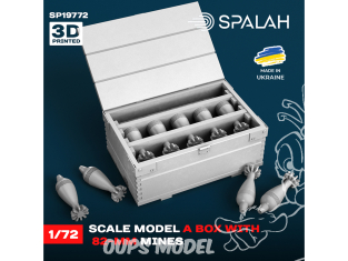 Spalah armement SP19772 Une boîte contenant des mines de 82 mm 1/72