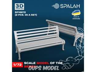 Spalah SP16872 Bancs 2 pièces 1/72