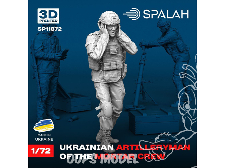 Spalah kit figurine SP11872 Artiller ukrainien de l’équipage des mortiers 1/72