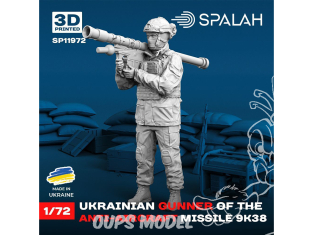 Spalah kit figurine SP11972 Tireur antiaérien ukrainien du système de missiles antiaériens 9K38 1/72