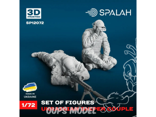 Spalah kit figurine SP12072 Couple de tireurs d’élite ukrainiens 1/72