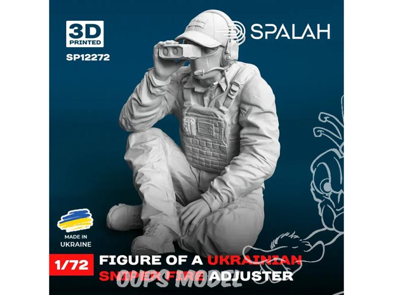 Spalah kit figurine SP12272 Ajusteur de tir sniper ukrainien 1/72