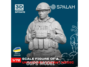 Spalah kit figurine SP13472 Médecin de combat ukrainien 1/72