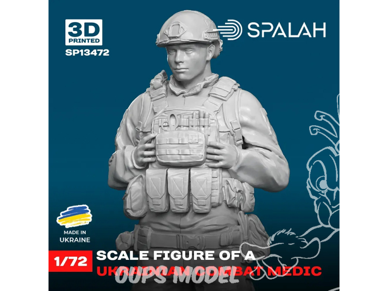 Spalah kit figurine SP13472 Médecin de combat ukrainien 1/72
