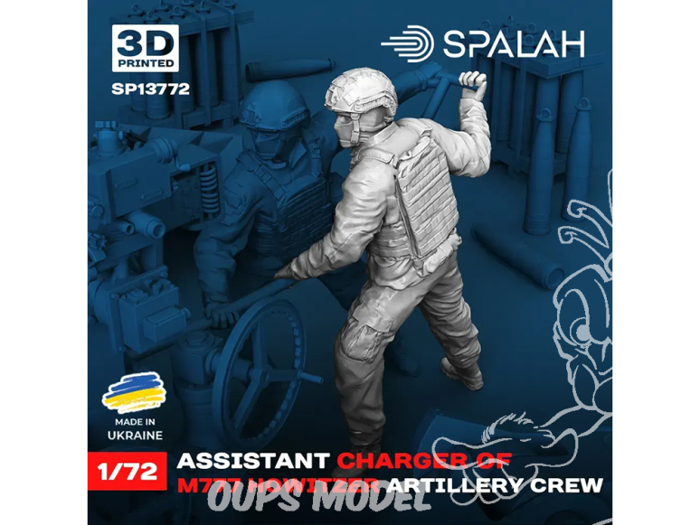 Spalah kit figurine SP13772 Assistant chargé de l’obusier M777 1/72