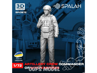 Spalah kit figurine SP13872 Commandant d’équipage d’artillerie de l’obusier M777 1/72