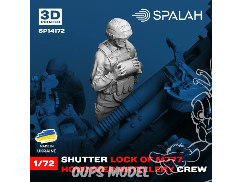 Spalah kit figurine SP14172 Verrouillage de l'obturateur M777 1/72