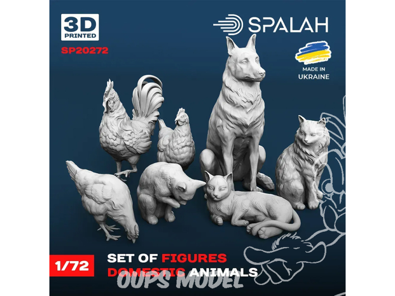 Spalah kit figurine SP20272 Animaux domestiques 1/72