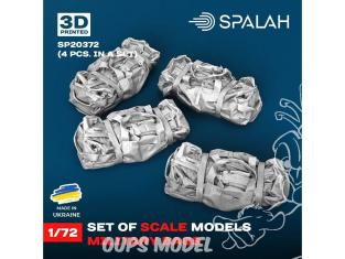 Spalah kit figurine SP20372 Sacs militaires 4 pièces 1/72