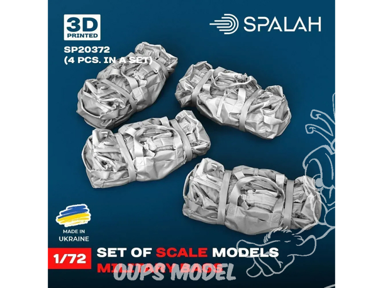 Spalah kit figurine SP20372 Sacs militaires 4 pièces 1/72