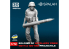 Spalah kit figurine SP24472 Soldat de l’équipage d’artillerie avec un projectile de 100 mm 1/72