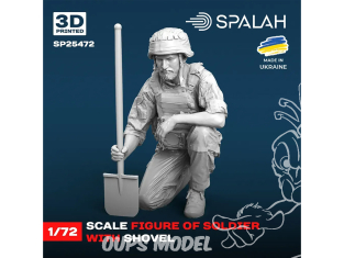 Spalah kit figurine SP25472 Soldat à la pelle 1/72