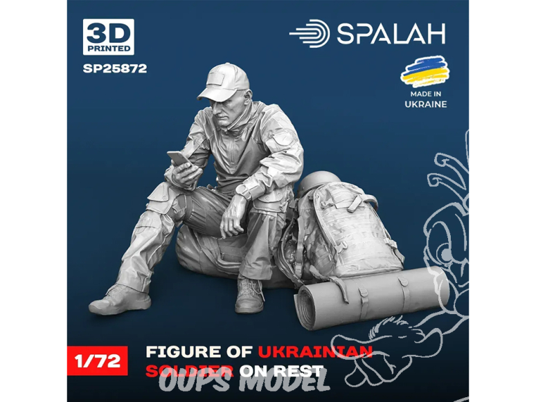 Spalah kit figurine SP25872 Soldat ukrainien au repos 1/72